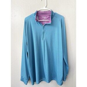 Birdie Bound Sweatshirt Size Large Houndstooth 1/4 Zip Active Lightweight Golf